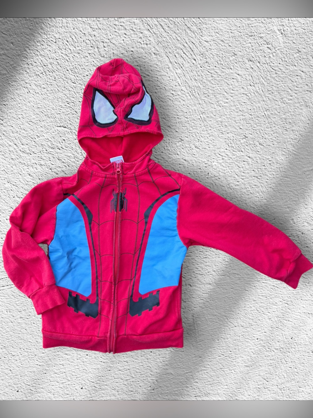 Spider-Man Boys Full Zip Hooded Sweatshirt Size S